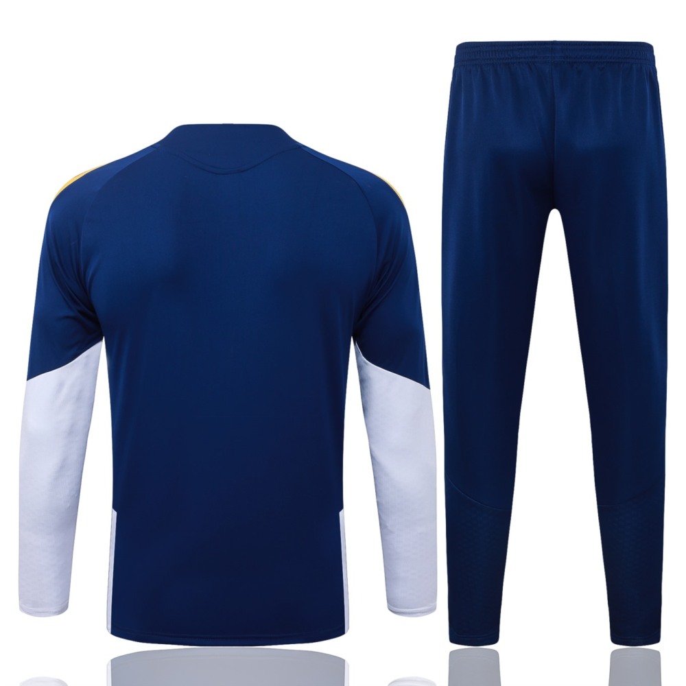 2026 Real Madrid Royal blue Long-sleeved half-pull training kit