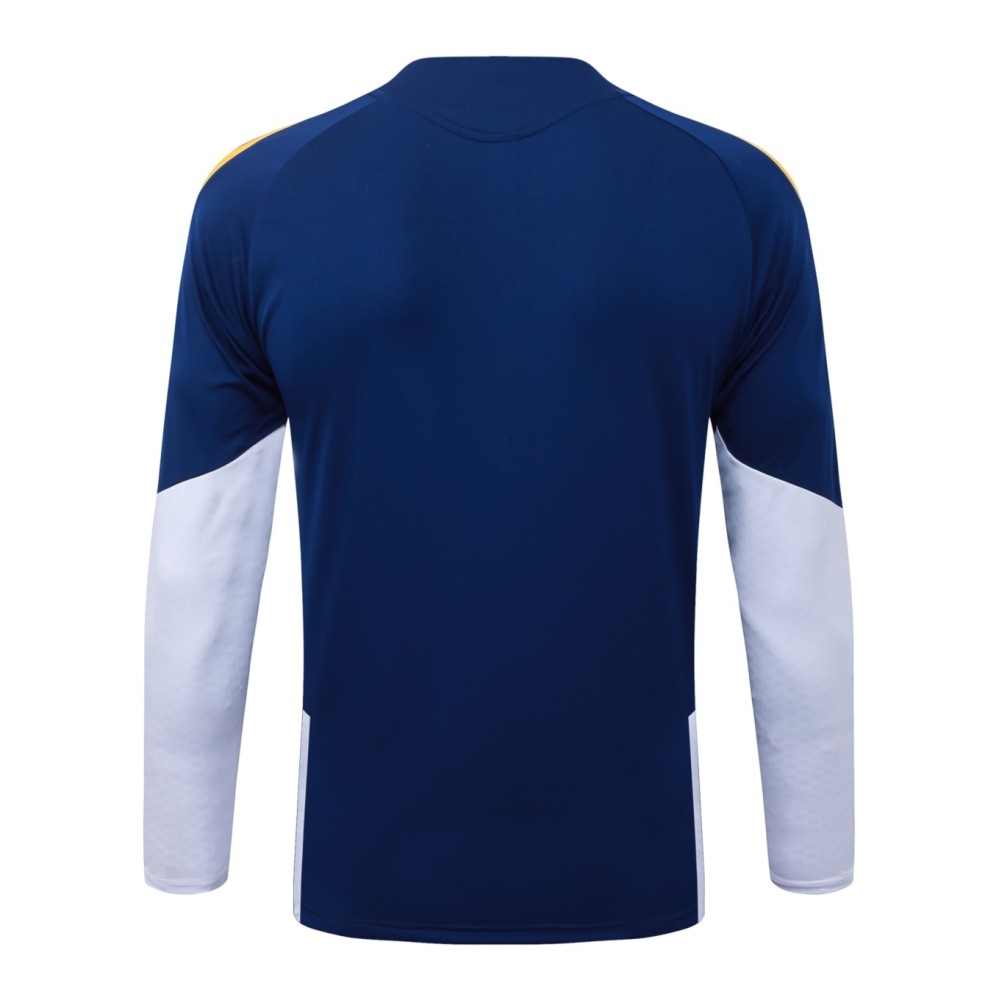2026 Real Madrid Royal blue Long-sleeved half-pull training kit