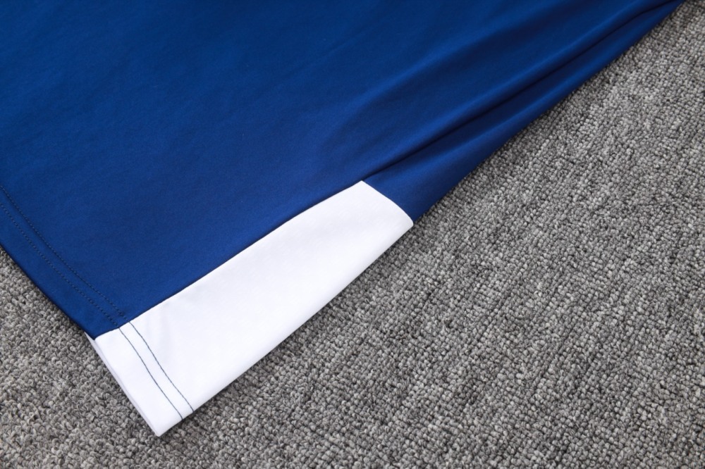 2026 Real Madrid Royal blue Long-sleeved half-pull training kit