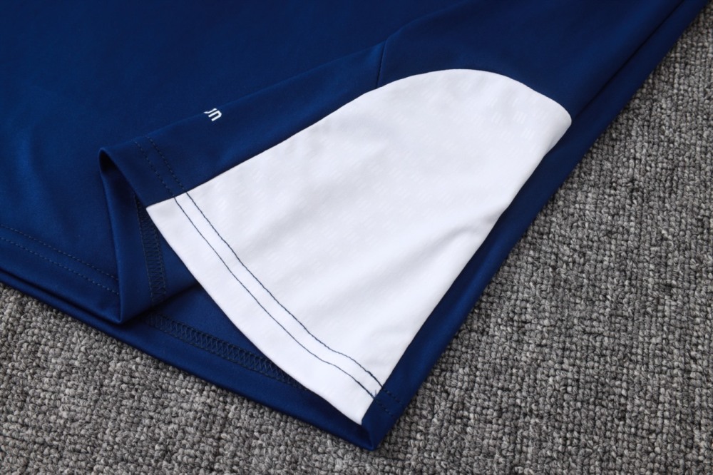 2026 Real Madrid Royal blue Long-sleeved half-pull training kit