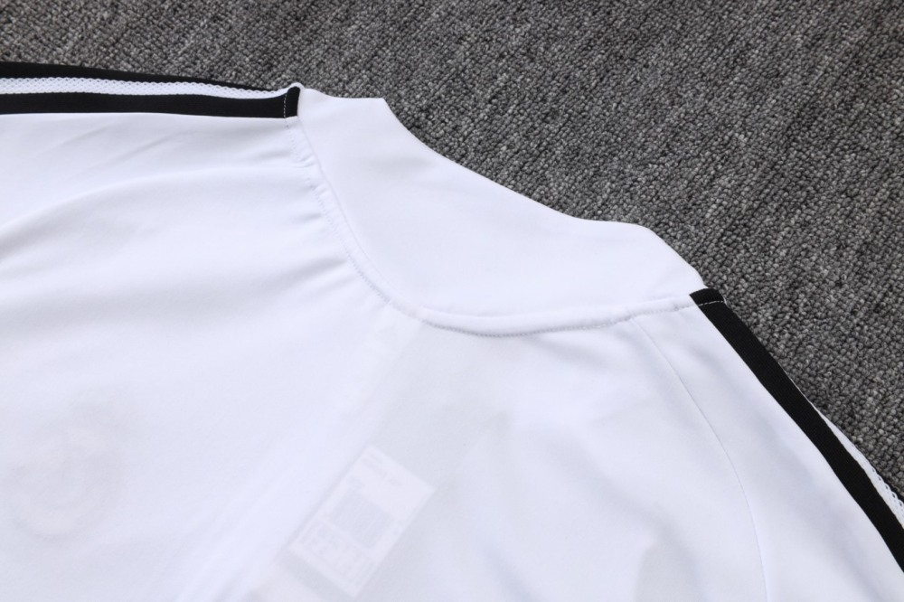 2026 Real Madrid White Long-sleeved half-pull training kit