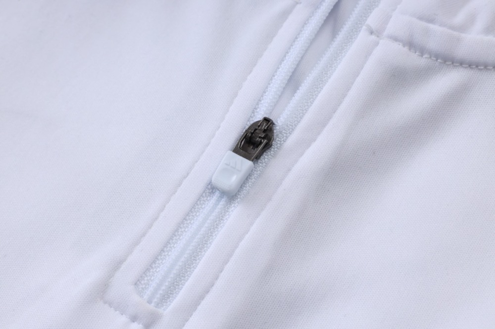 2026 Real Madrid White Long-sleeved half-pull training kit