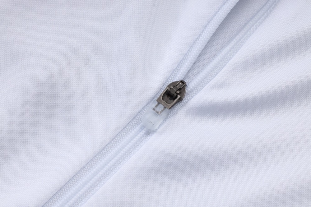 2026 Real Madrid White Long-sleeved half-pull training kit