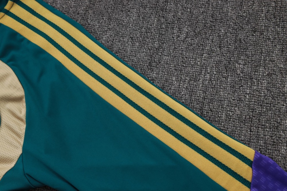 2026 Saudi Arabia Dark green Long-sleeved half-pull training kit