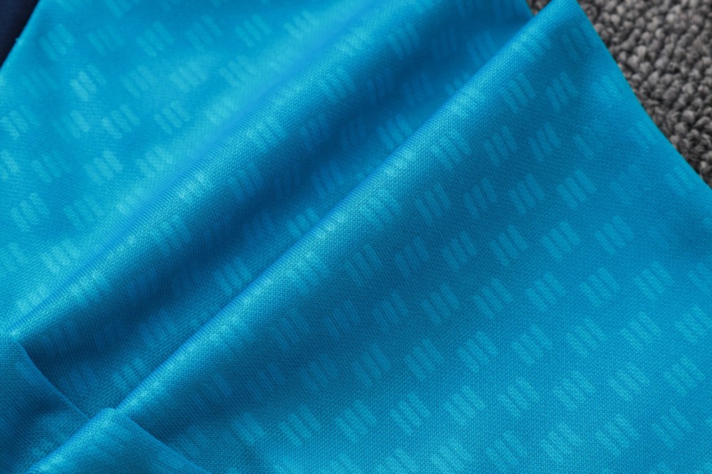 2026 Spain Royal blue Long-sleeved half-pull training kit