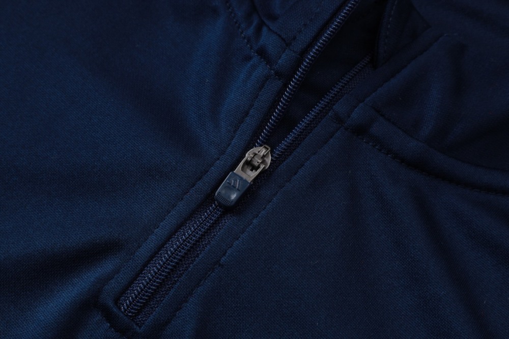 2026 Spain Royal blue Long-sleeved half-pull training kit