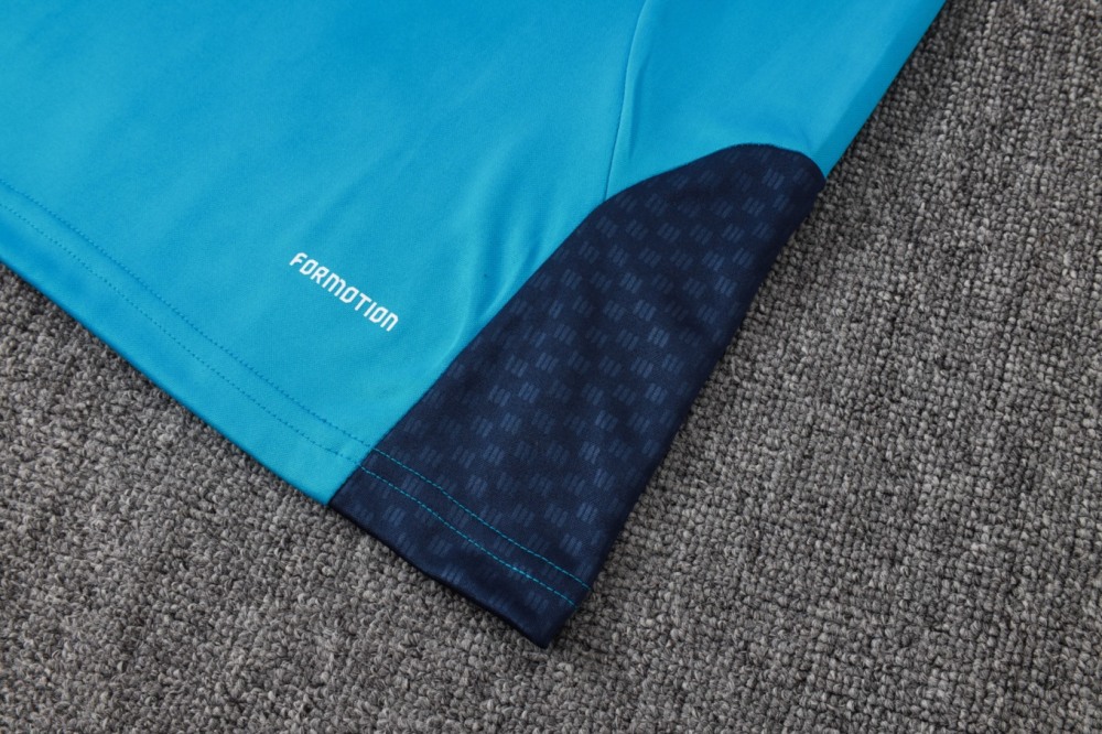 2026 Spain Sky blue Long-sleeved half-pull training kit