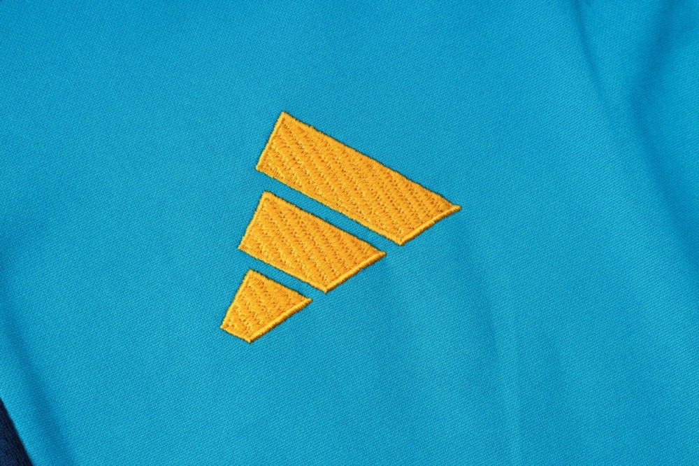 2026 Spain Sky blue Long-sleeved half-pull training kit