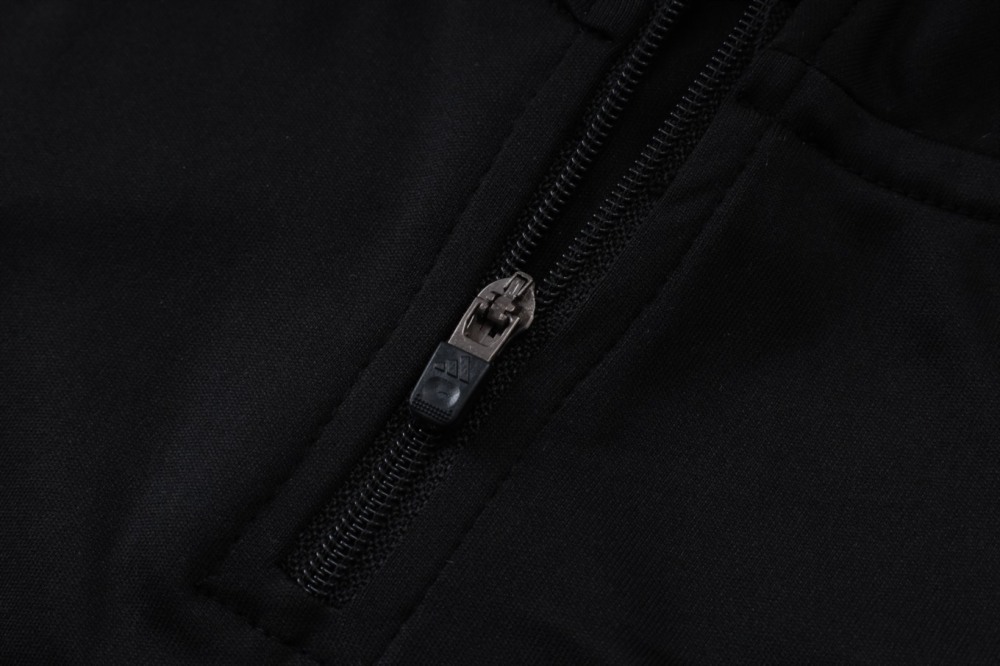 2026 Real Madrid Black Long-sleeved half-pull training kit