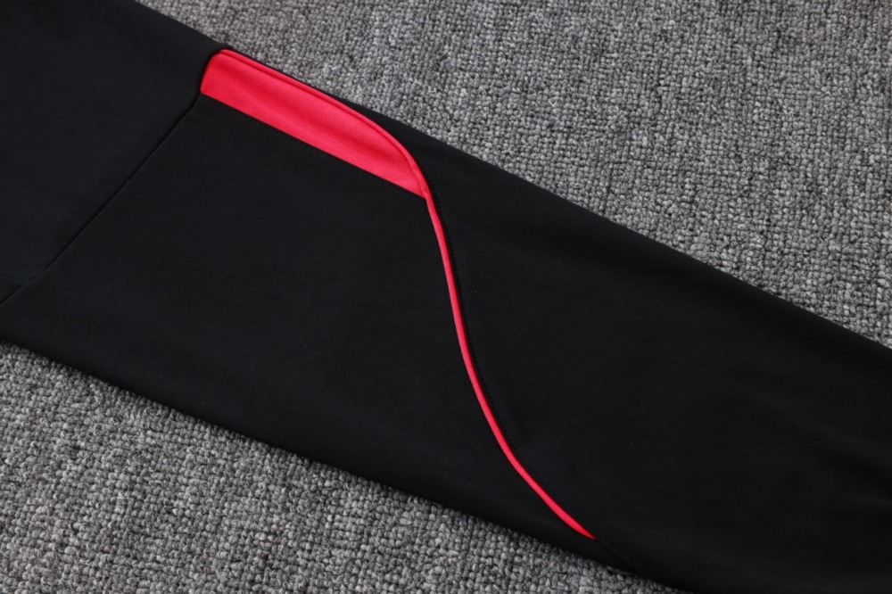 2026 Brazil Black Long-sleeved half-pull training kit