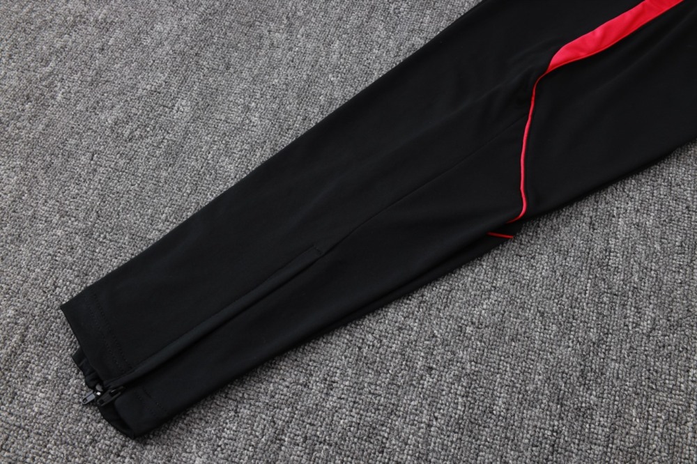 2026 Brazil Black Long-sleeved half-pull training kit
