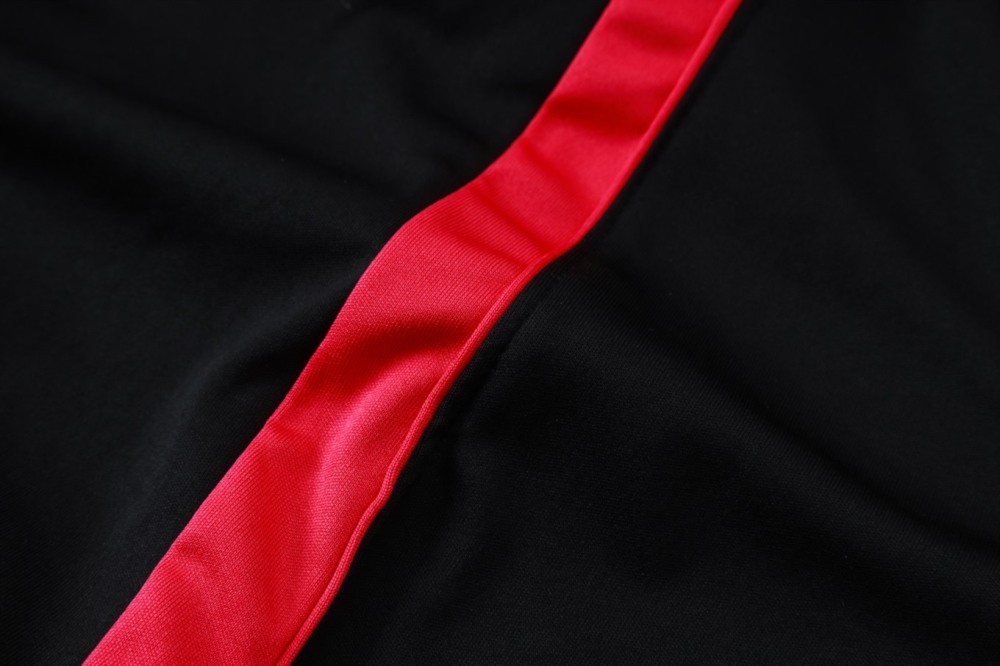 2026 Brazil Black Long-sleeved half-pull training kit