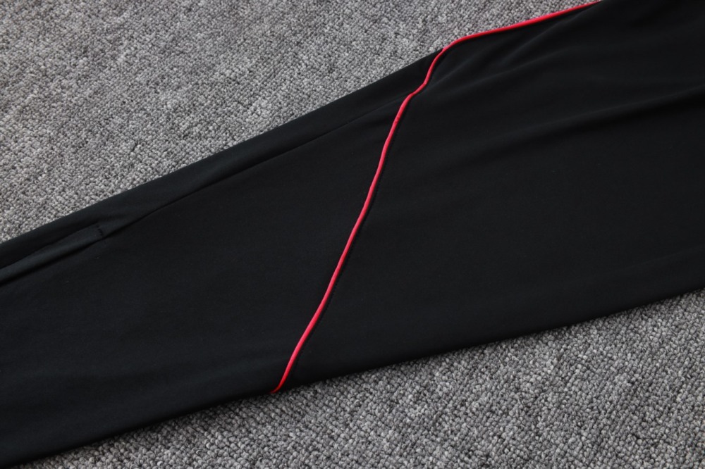 2026 Brazil Black Long-sleeved half-pull training kit