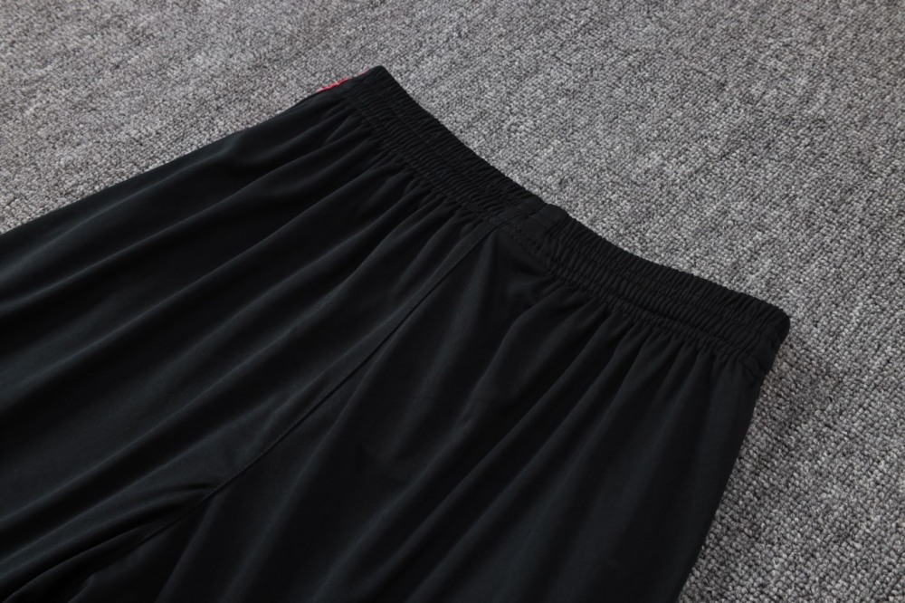 2026 Brazil Black Long-sleeved half-pull training kit