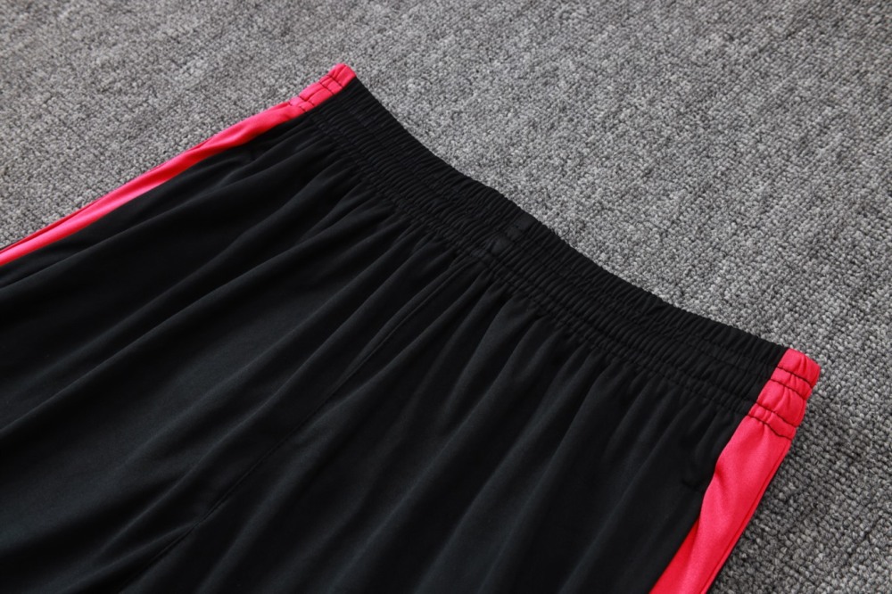 2026 Brazil Black Long-sleeved half-pull training kit