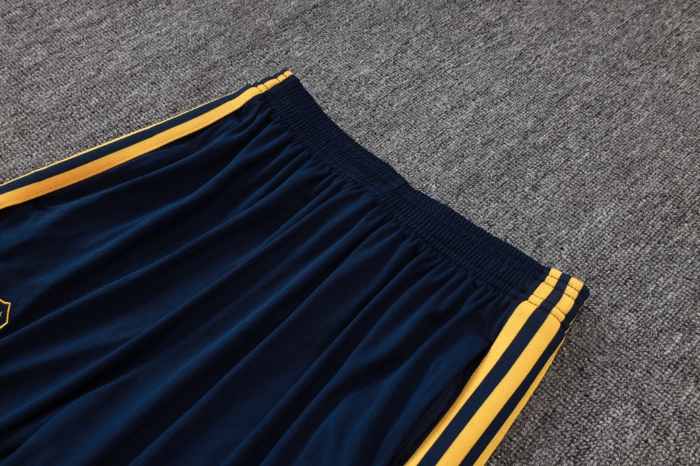 2026 Boca Royal blue Long-sleeved half-pull training kit
