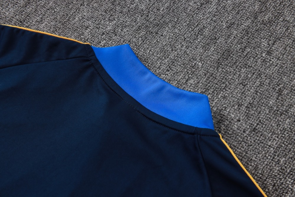 2026 Boca Royal blue Long-sleeved half-pull training kit