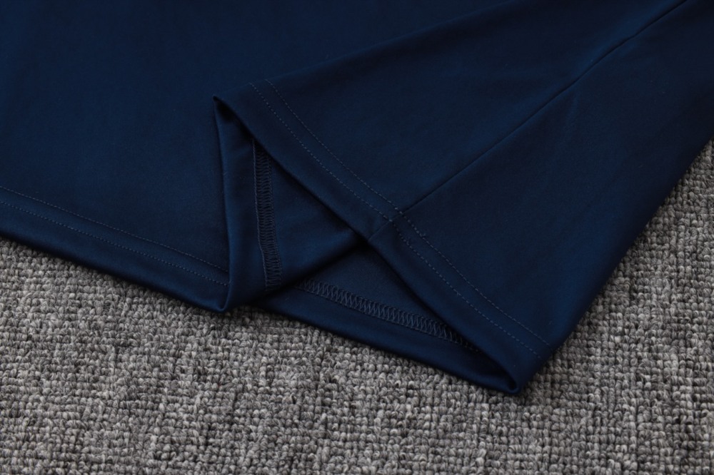 2026 Boca Royal blue Long-sleeved half-pull training kit
