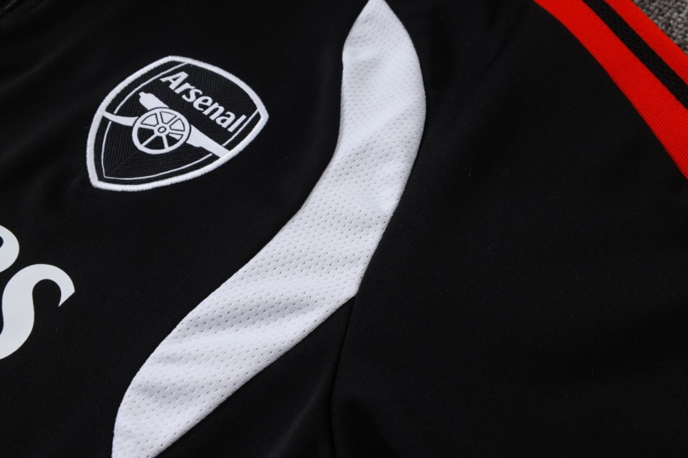 2026 Arsenal Black Long-sleeved half-pull training kit
