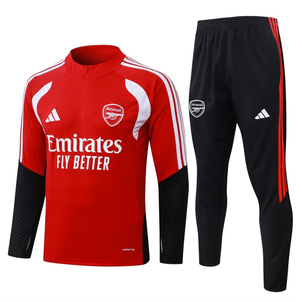 2026 Arsenal Red Long-sleeved half-pull training kit