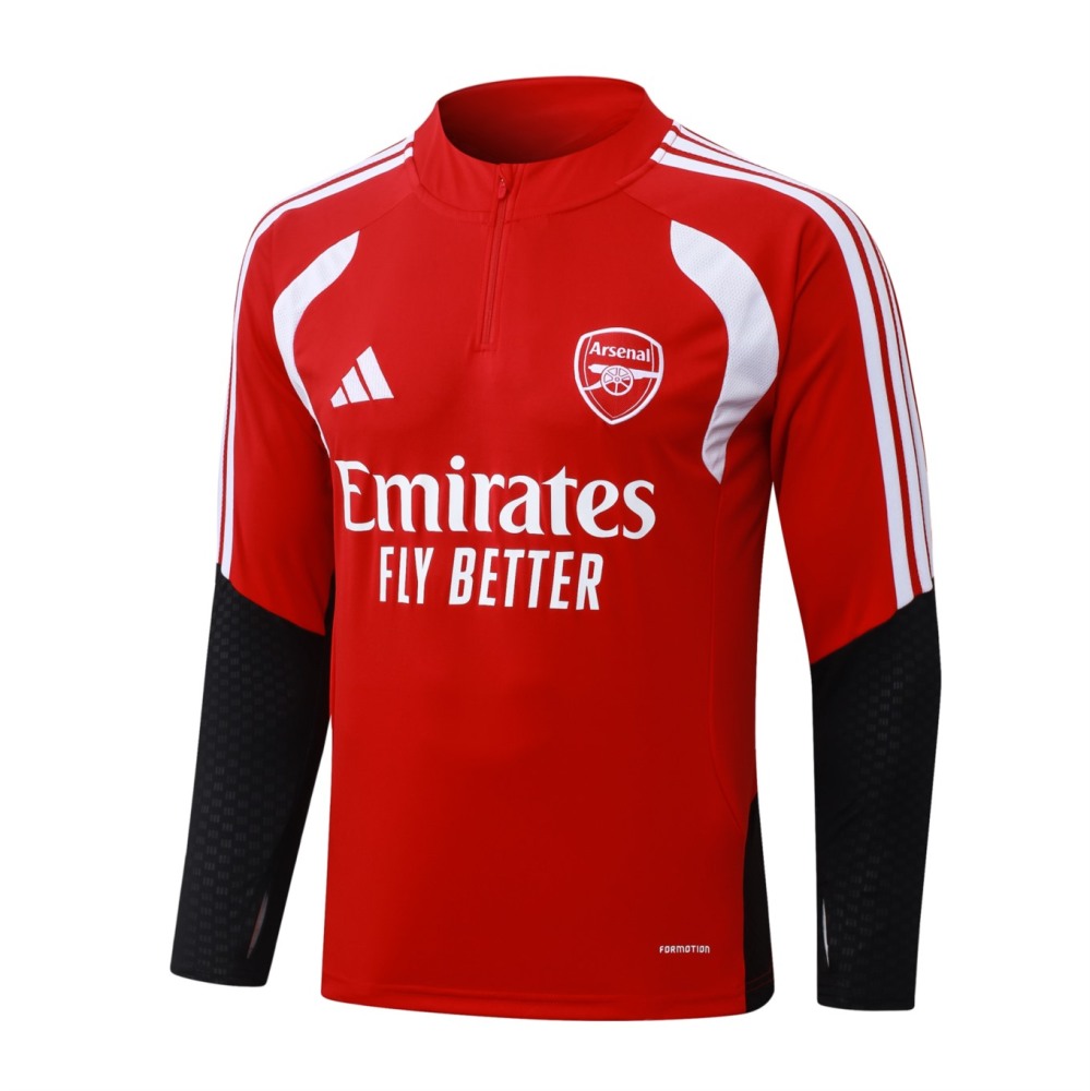 2026 Arsenal Red Long-sleeved half-pull training kit