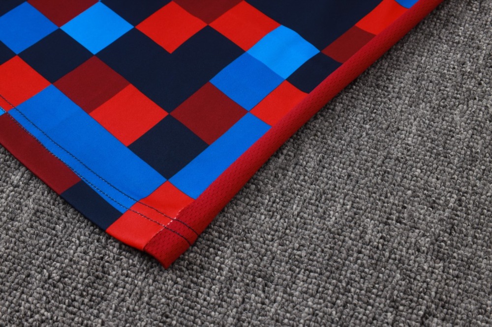 2026 Barcelona Colorful Long-sleeved half-pull training kit
