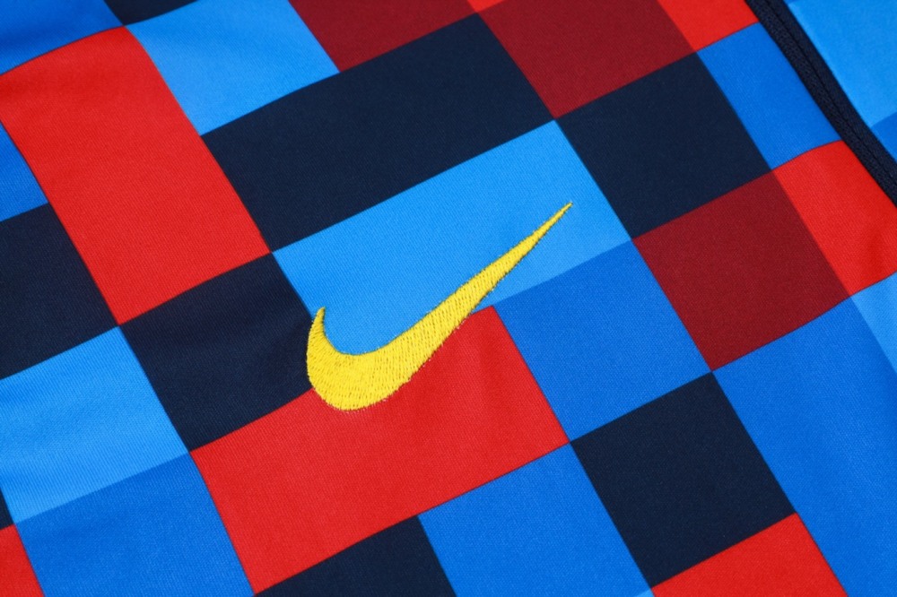 2026 Barcelona Colorful Long-sleeved half-pull training kit