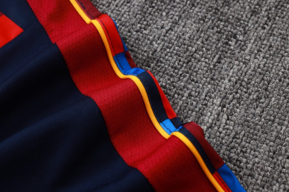 2026 Barcelona Colorful Long-sleeved half-pull training kit