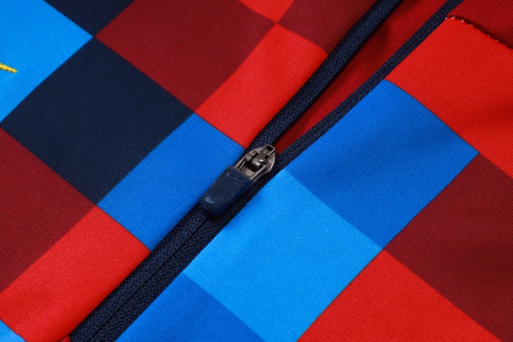 2026 Barcelona Colorful Long-sleeved half-pull training kit