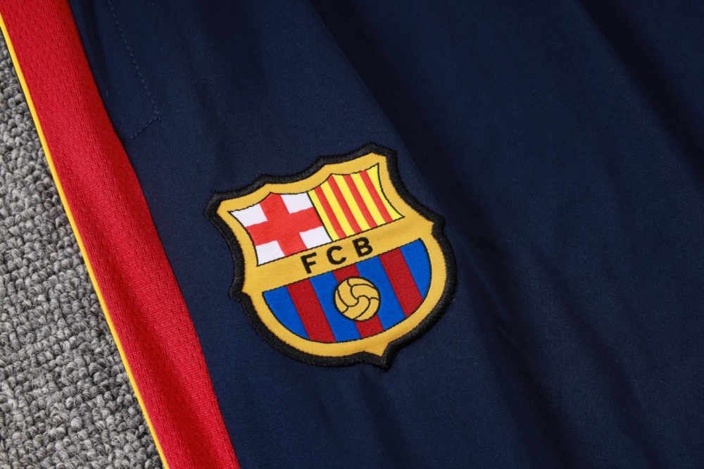 2026 Barcelona Colorful Long-sleeved half-pull training kit