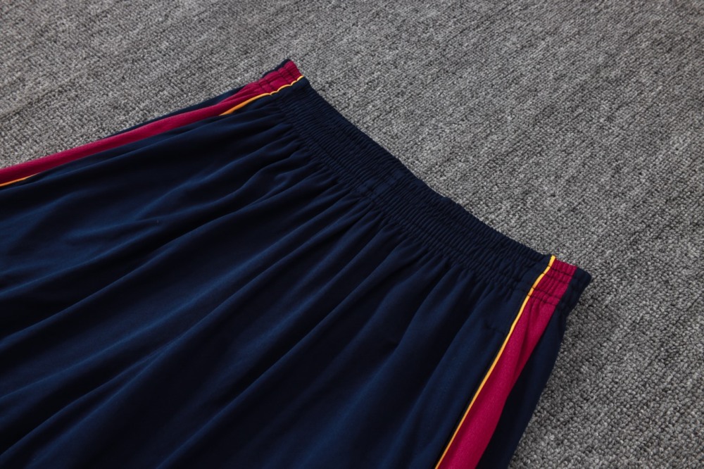 2026 Barcelona Maroon Long-sleeved half-pull training kit