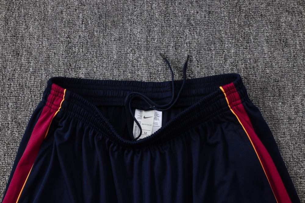 2026 Barcelona Maroon Long-sleeved half-pull training kit