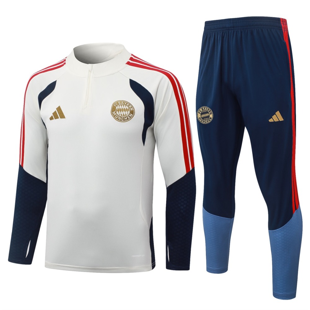 2026 Bayern Munich Beige Long-sleeved half-pull training kit