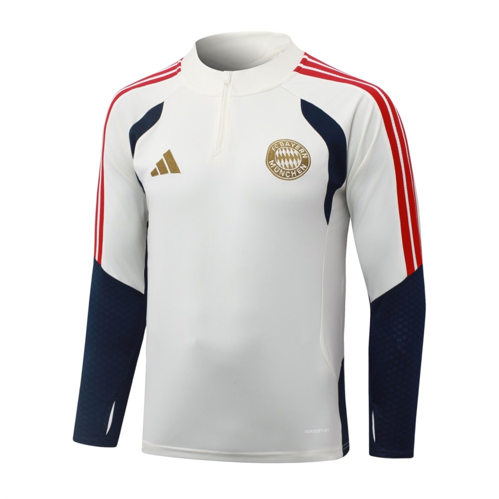 2026 Bayern Munich Beige Long-sleeved half-pull training kit