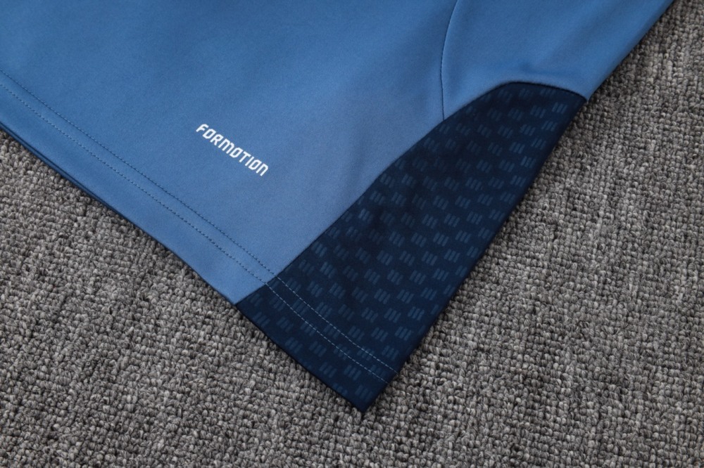 2026 Bayern Munich Medium Blue Long-sleeved half-pull training kit