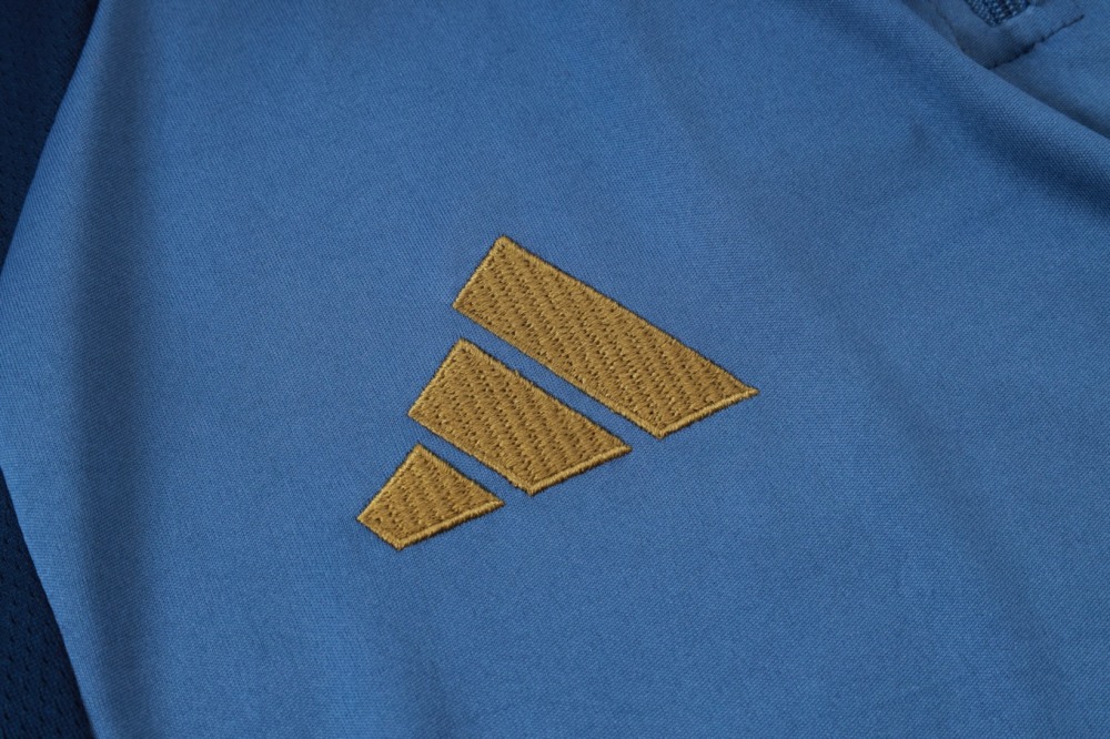 2026 Bayern Munich Medium Blue Long-sleeved half-pull training kit