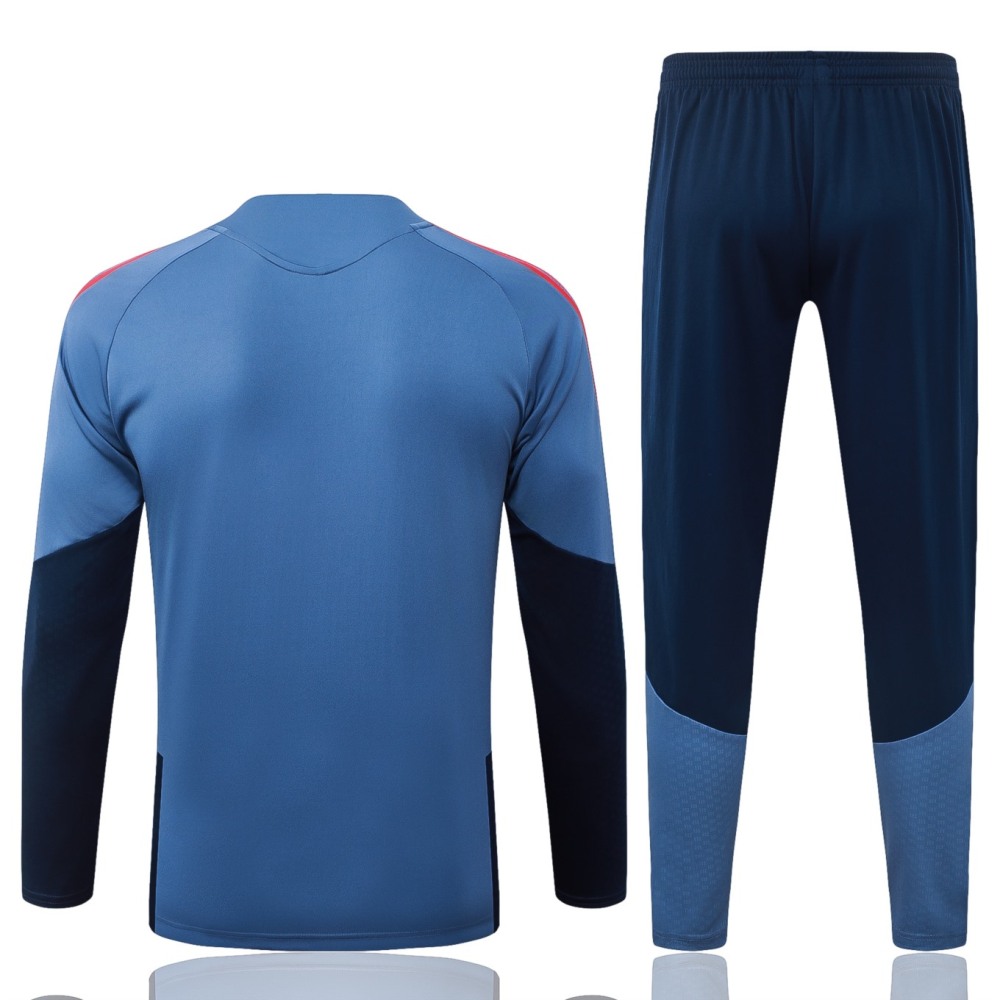2026 Bayern Munich Medium Blue Long-sleeved half-pull training kit
