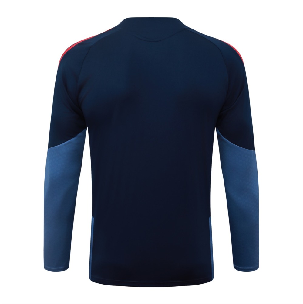2026 Bayern Munich Royal blue Long-sleeved half-pull training kit