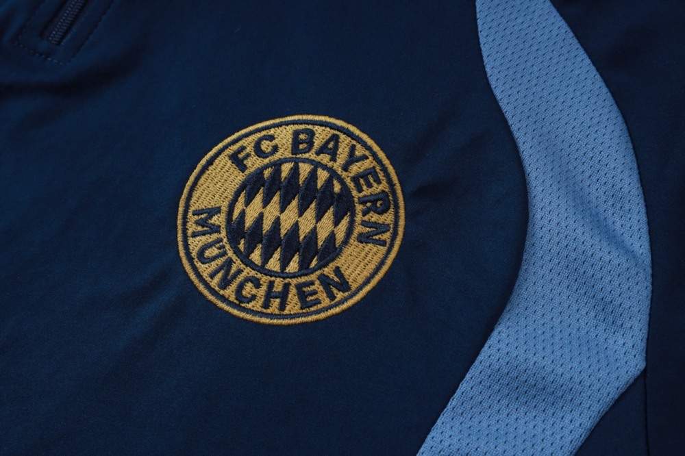 2026 Bayern Munich Royal blue Long-sleeved half-pull training kit