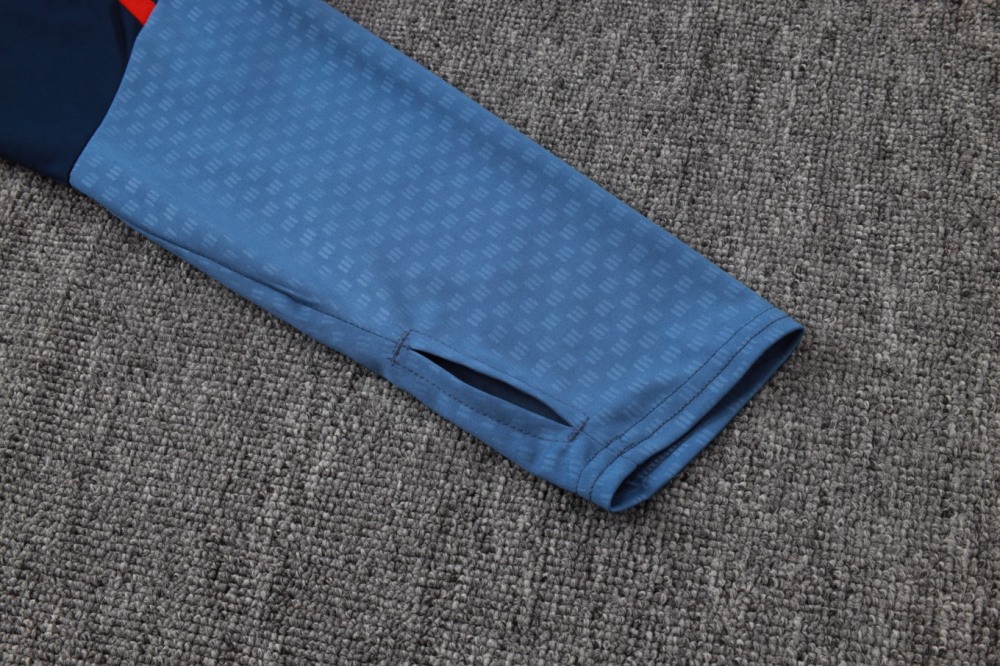 2026 Bayern Munich Royal blue Long-sleeved half-pull training kit