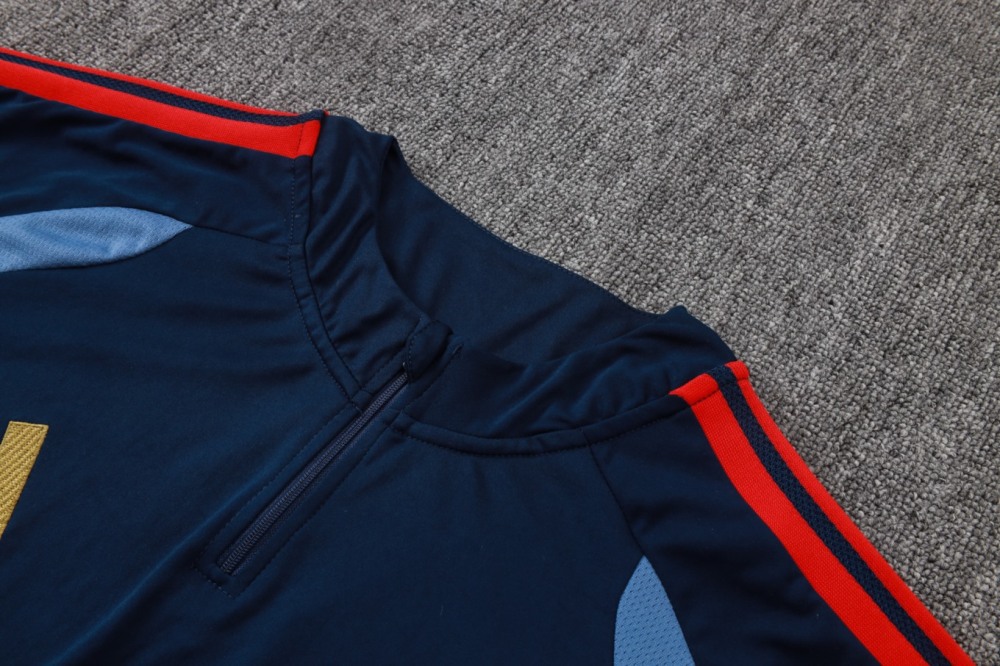 2026 Bayern Munich Royal blue Long-sleeved half-pull training kit