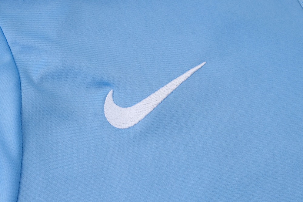 2026 England Light blue Long-sleeved half-pull training kit