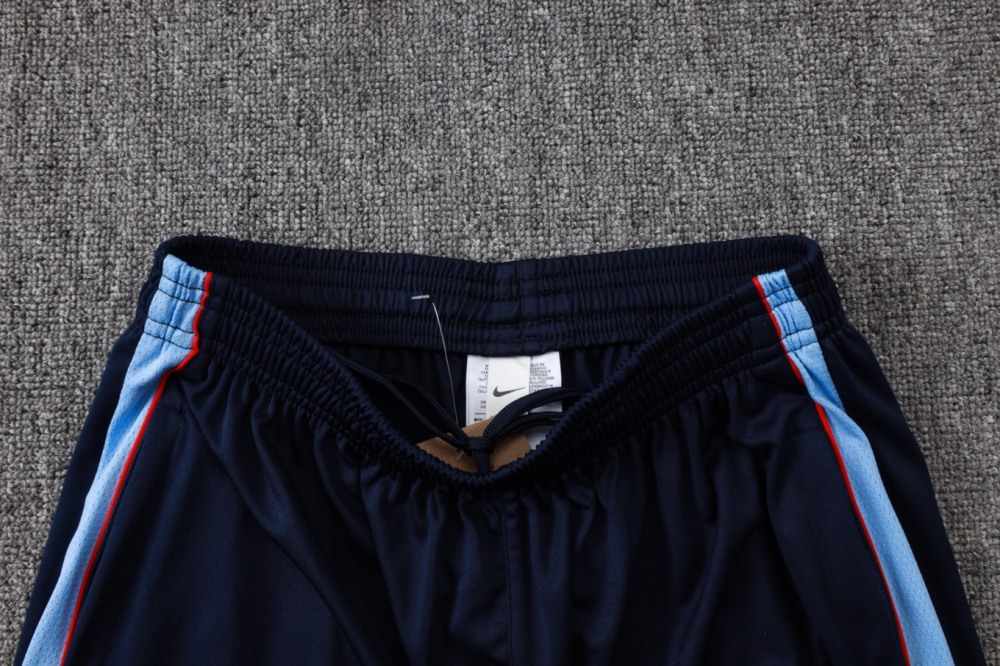 2026 England Light blue Long-sleeved half-pull training kit