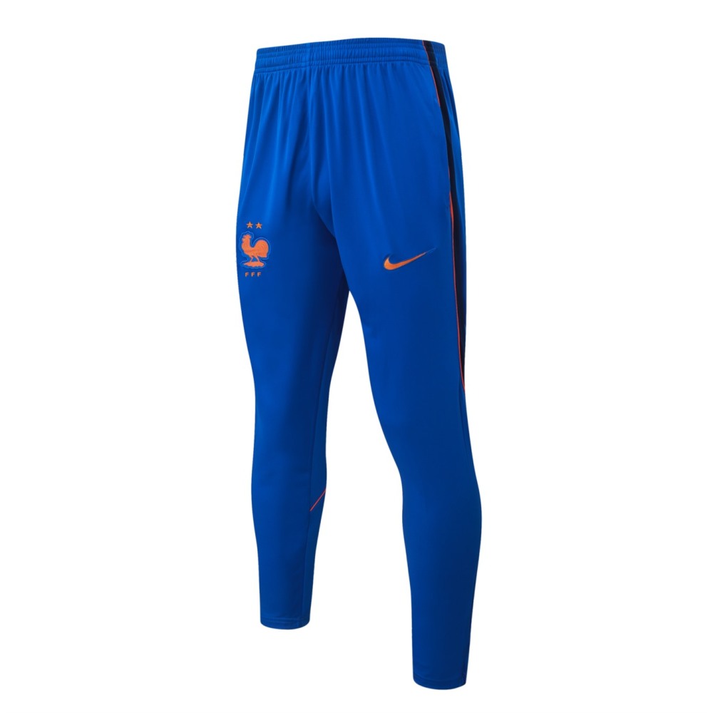 2026 France Violet blue Long-sleeved half-pull training kit