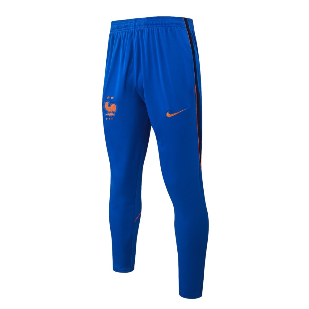 2026 France Violet blue Long-sleeved half-pull training kit