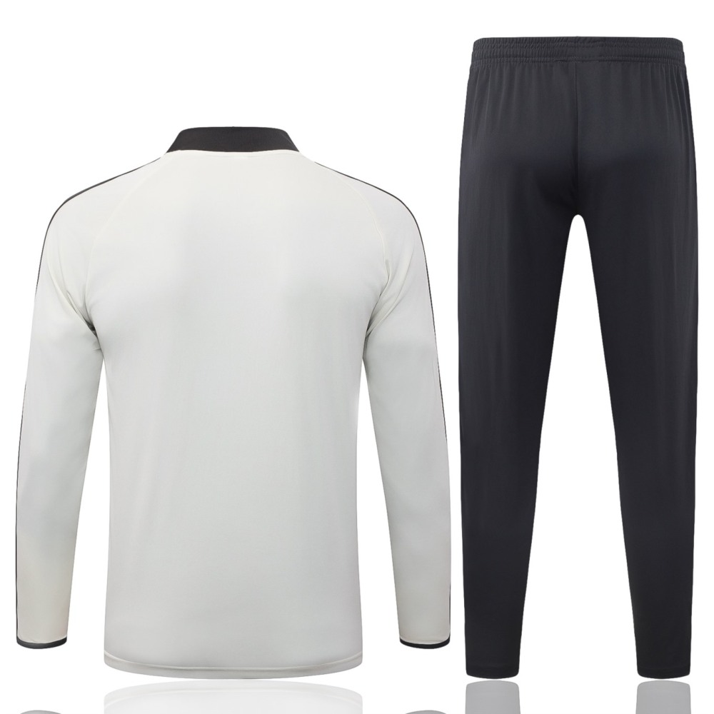 2026 Germany Beige Long-sleeved half-pull training kit