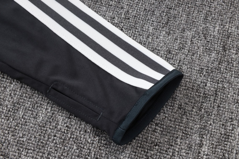 2026 Germany Dark gray Long-sleeved half-pull training kit
