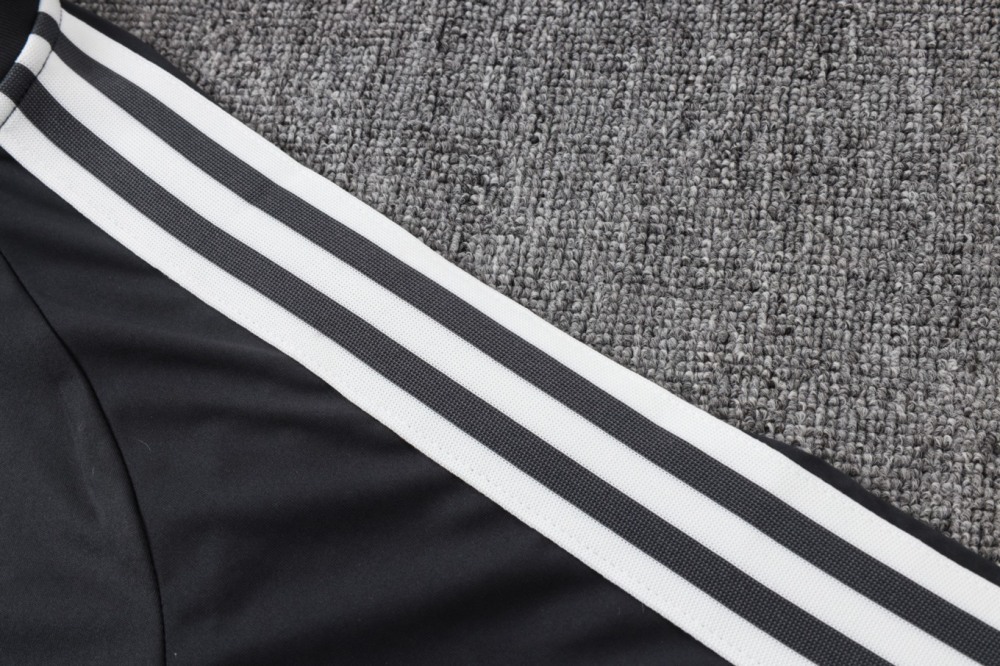2026 Germany Dark gray Long-sleeved half-pull training kit