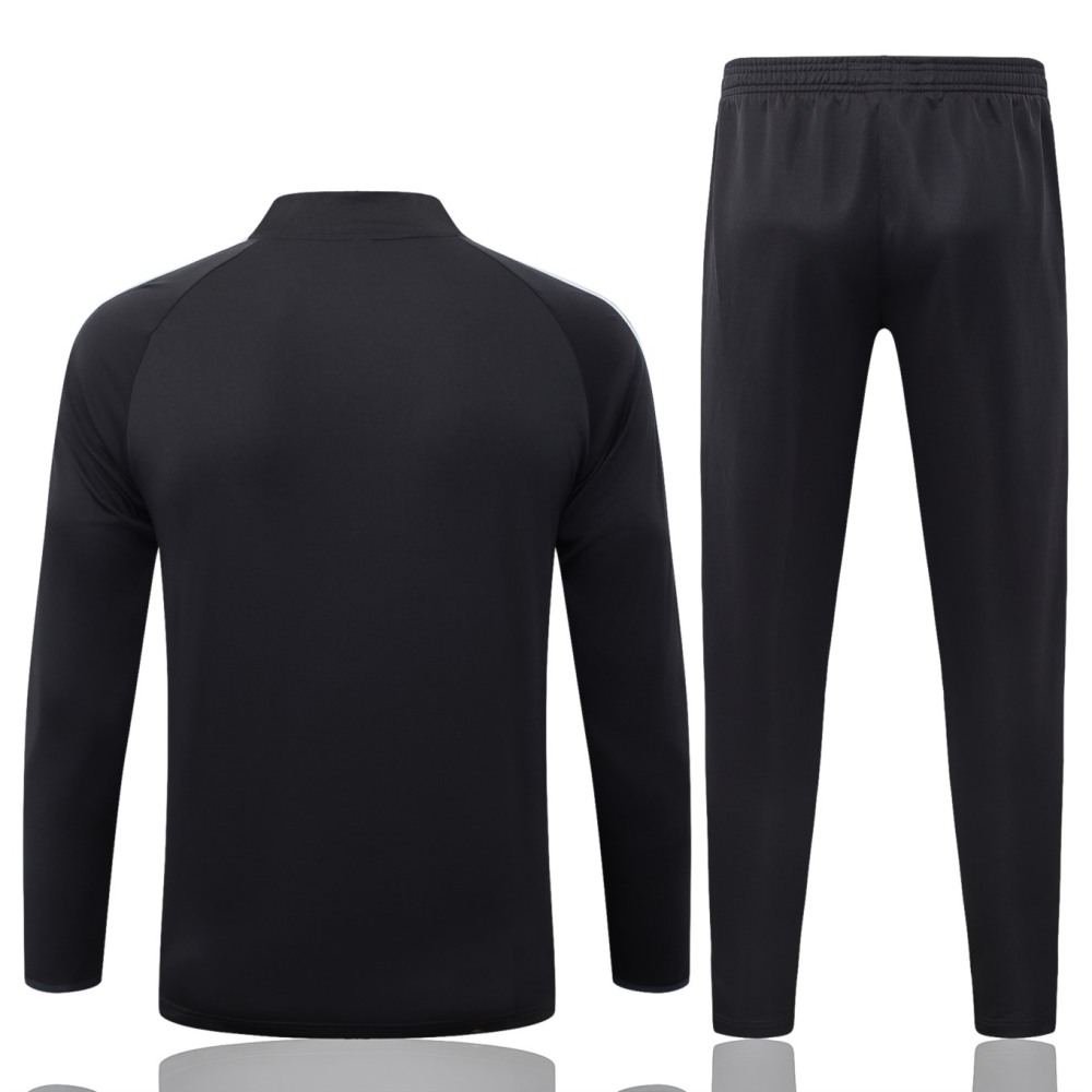 2026 Germany Dark gray Long-sleeved half-pull training kit
