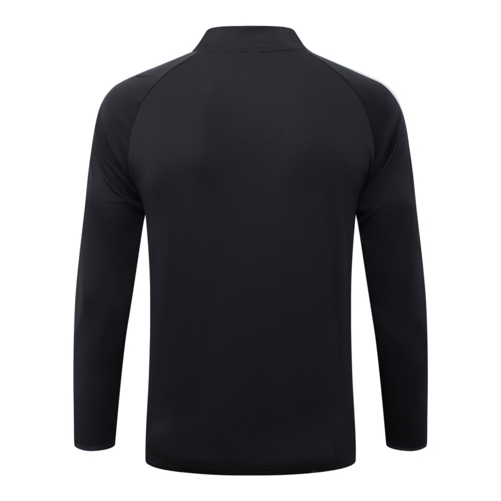 2026 Germany Dark gray Long-sleeved half-pull training kit
